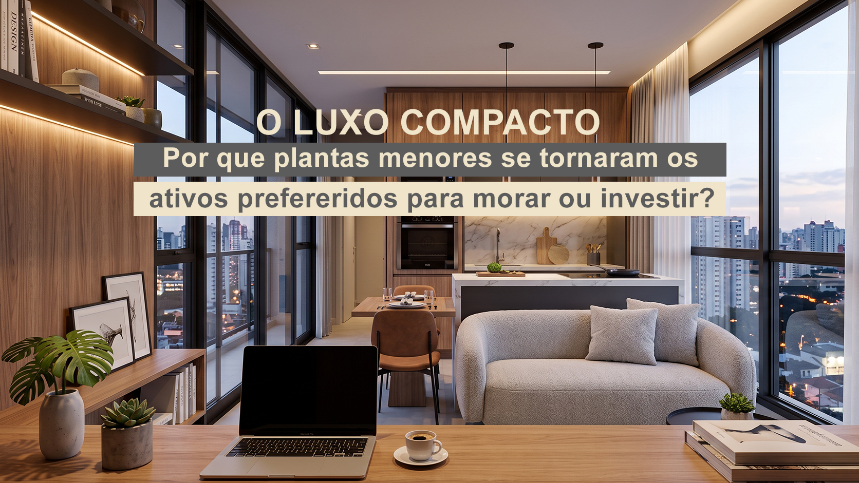 O luxo compacto: Por que plantas menores se tornaram os ativos preferidos para morar ou investir?